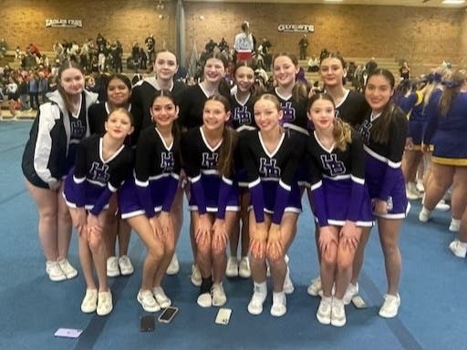 The Hampton Bays High School competitive cheerleading team will compete in the Suffolk County Championship on Feb. 17.