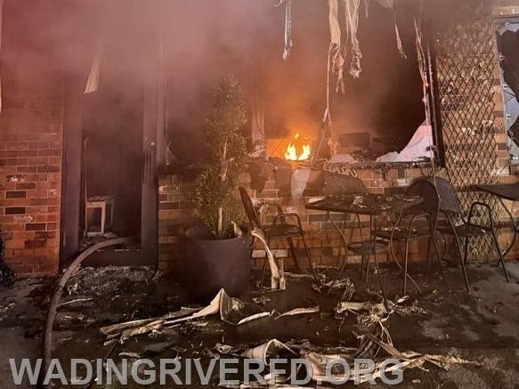 The fire engulfed the pizzeria in November, police said.