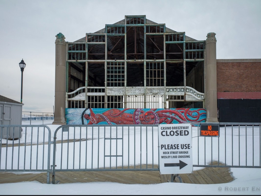 The fate of the Asbury Park Casino remain uncertain.