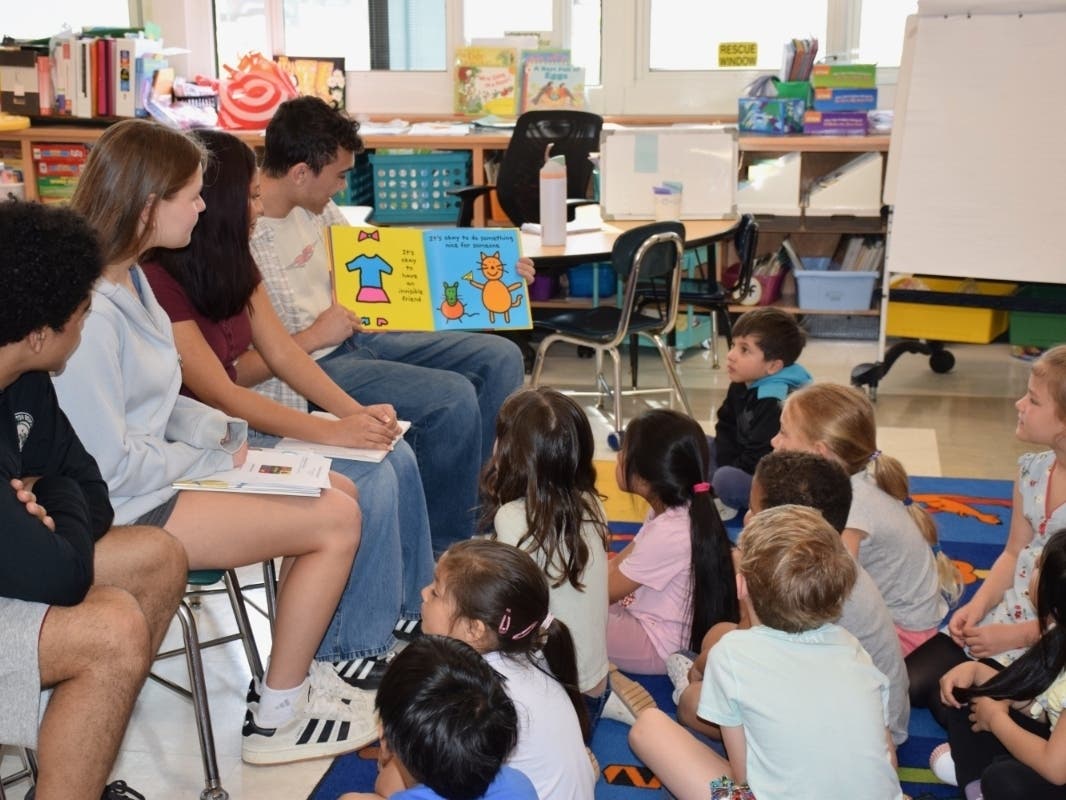 Students read a book about inclusivity recently.