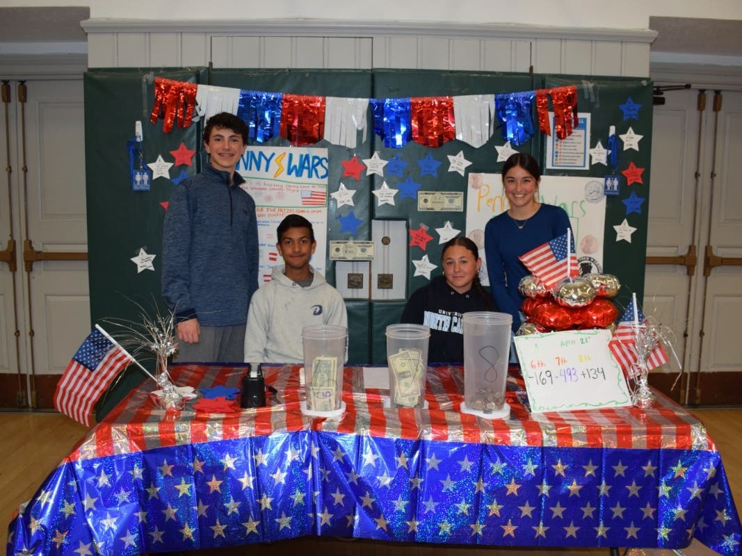 Pictured from left are: Leo Bonawandt, Matt Baker, Kenzie Miller and Sheila Greiner.