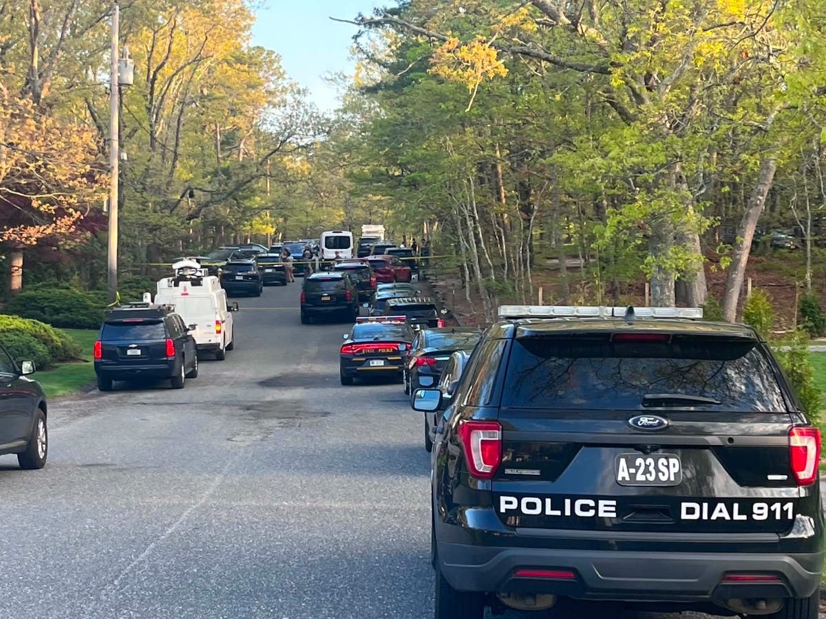 The roadway was roped off in Northampton on Mother's Day Sunday as police investigated the incident.