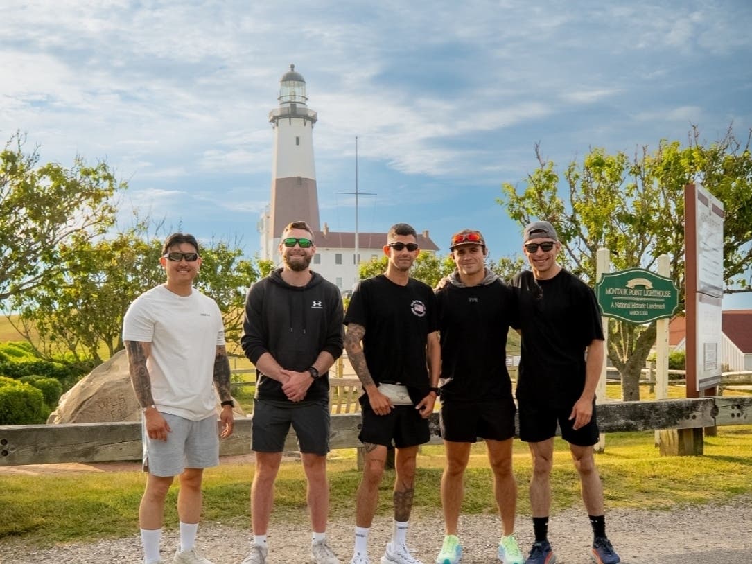 The journey began in Montauk.