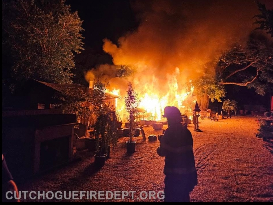 The fire broke out Sunday night, officials said.