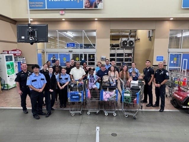 On Thursday, August 20, 2026, Southampton Town police and its Police Explorers participated in the annual "Shop with a Cop" event sponsored by Walmart.