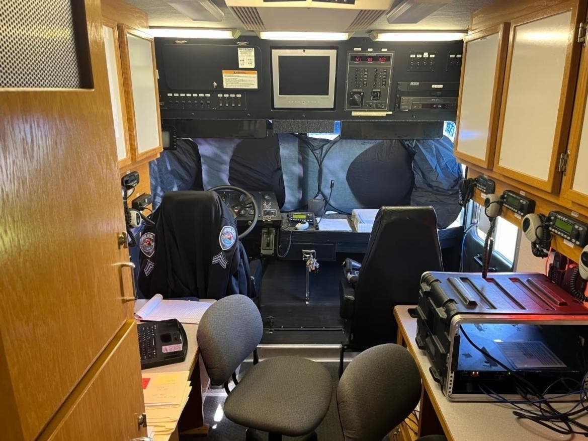 Southampton Town police will use the $782,100 in federal funding that LaLota secured to refurbish and modernize its mobile command van (pictured here).