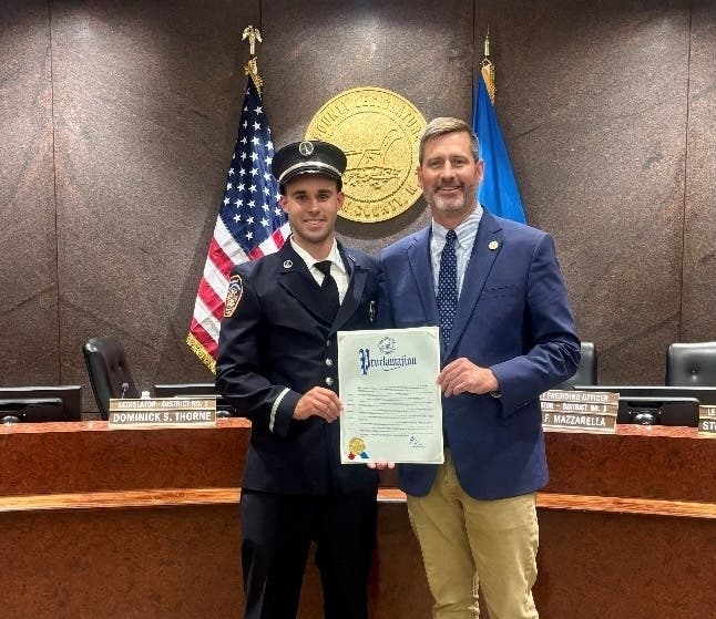 "Matthew represents the very best of our volunteer fire service."
