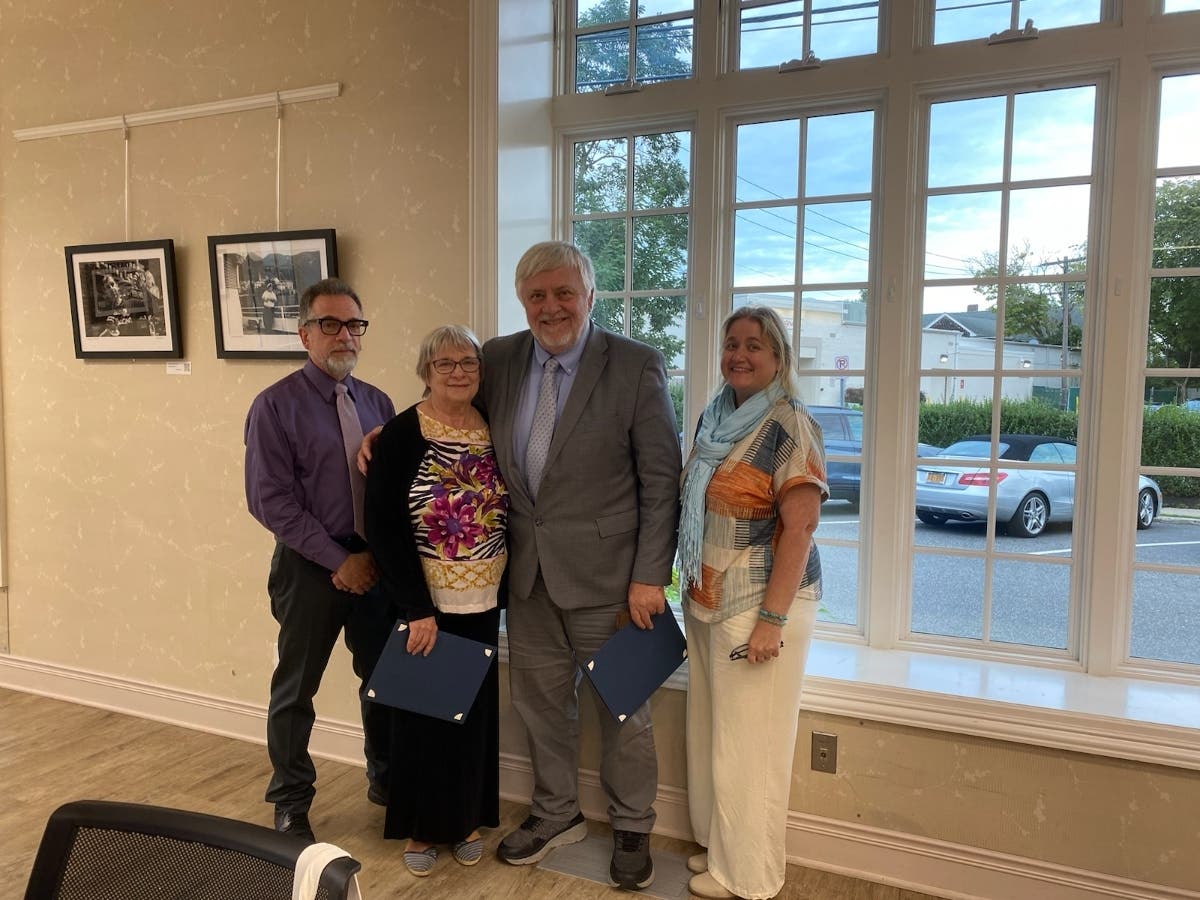 They were honored for their dedicated service.