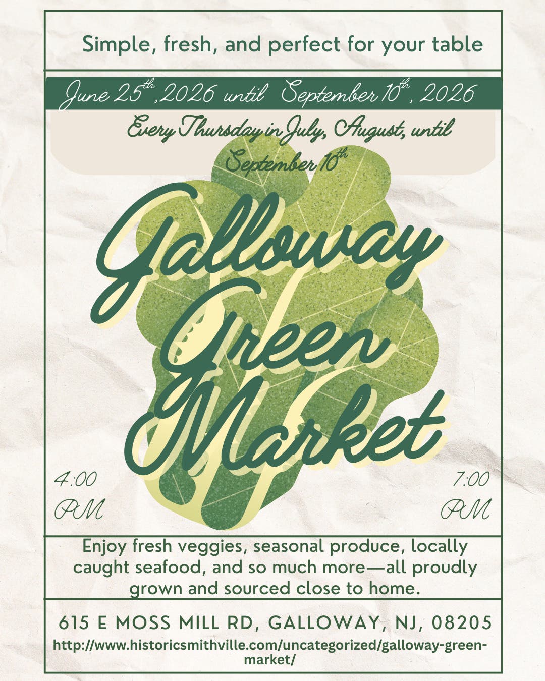 Galloway Green Market 