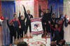 New Canaan senior Kaitlyn Moussignac (front right) capped her YMCA gymnastics career with 2 State titles. 