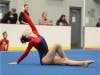 Darien YMCA Level 4 gymnast Olivea Rosenbaum scored 9.0 on floor at the Northeast Regional Championships