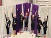 Level 8 Northeast Regionals AA medalists: Leilani Nguyen-2nd, Tori Ware-1st, Olivia Perkins-5th, Saskia Chermayeff-7th 