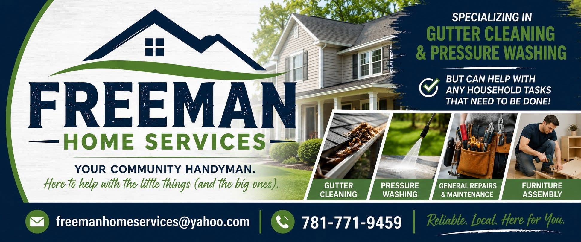 Welcome to Freeman Home Services — your local, reliable community handyman service!