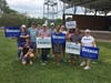 Eric Wellman Democratic Rally at Simsbury Meadows