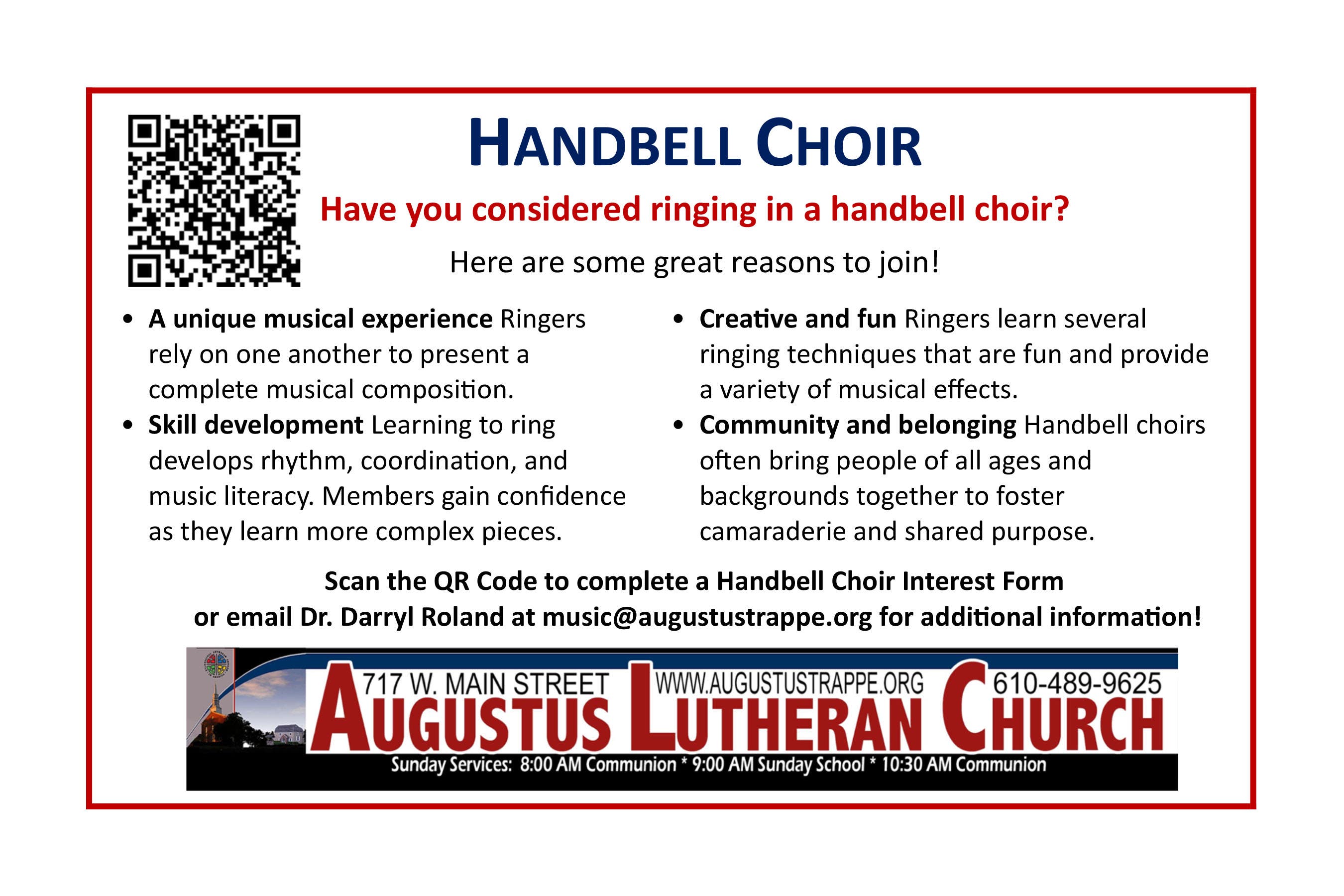Handbell Choir – AUGUSTUS LUTHERAN CHURCH