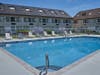 The hotel offers a heated indoor swimming pool and a seasonal outdoor pool.