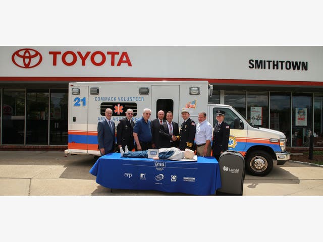 Smithtown Toyota Donates CPR Unit to Commack Ambulance Corp | Commack ...