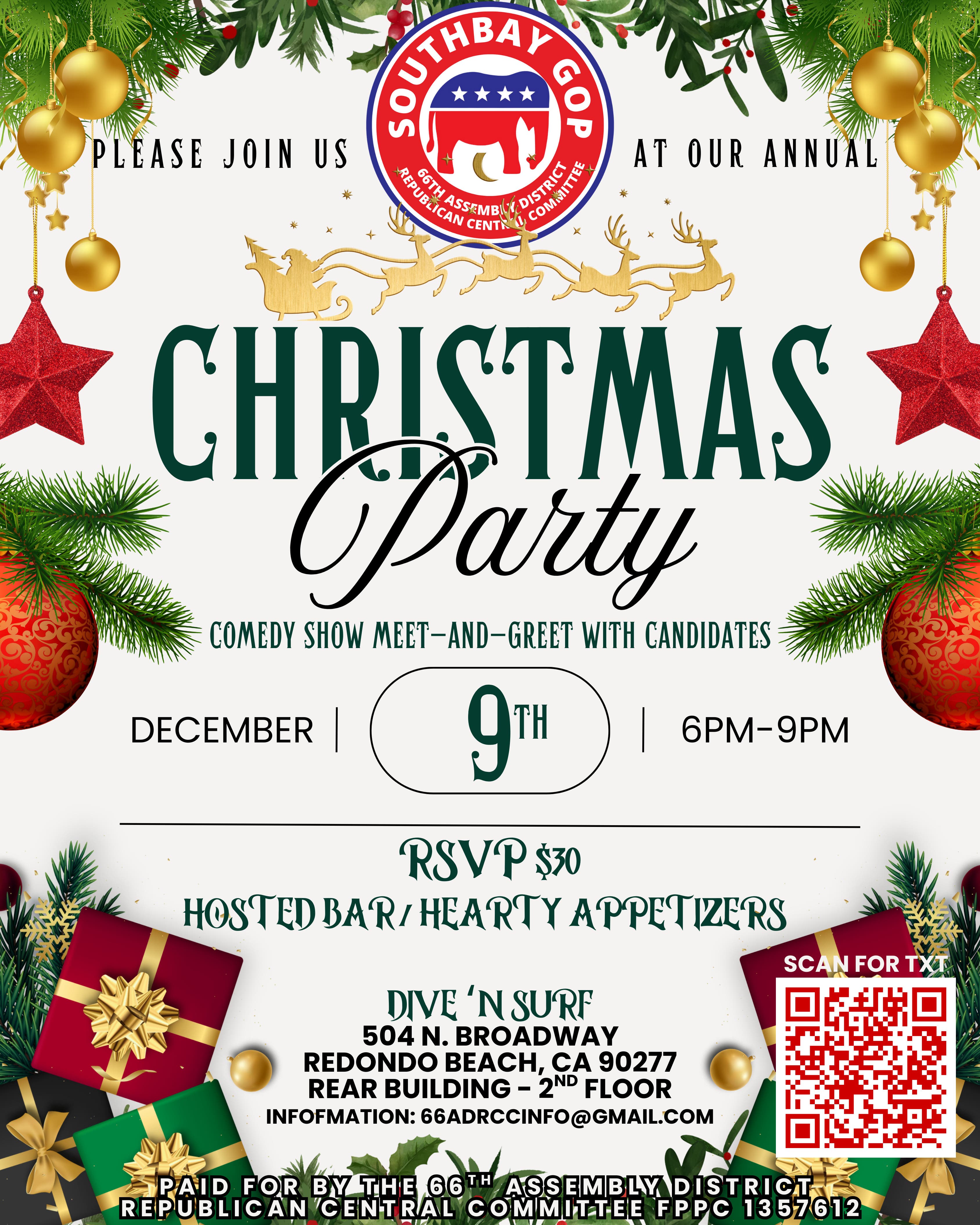 South Bay Republicans GOP Christmas Party