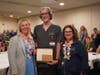 Griffin Hospital Multi-Skilled Technician Dan Baker, of Derby, pictured center, recently received the Heart of Caring Award at Griffin’s Nursing Support Staff Celebration