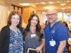 Griffin Health Multi-Skilled Technician Jada Aquila, of Beacon Falls, center, received the Donald Torok Memorial Scholarship Award at Griffin’s 38th Annual Nurses Week Celebration from Linda Torok and Clinical Manager Michael Montefusco, RN.