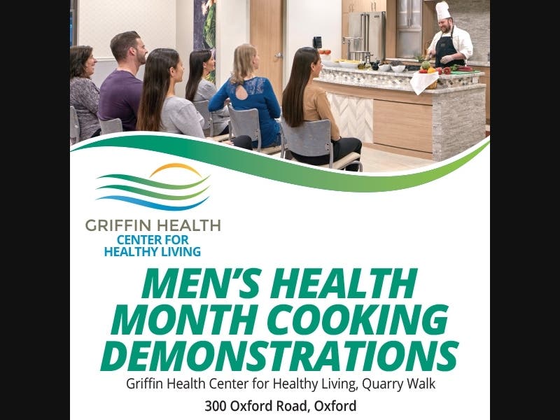 The Griffin Center for Healthy Living is hosting a series of free cooking demonstrations to help men improve their health and lower their cancer risk through nutrition this June.