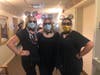 Chestnut Knoll employees Kristin Springman, Kylee Landis, Sophia Sampayoh dressed as the famous nursery rhyme trio, Three Blind Mice, for the senior community’s annual Halloween parade.