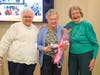 Chestnut Knoll resident Loretta Fronheiser, pictured center, was presented with the Dene Liott Award by former award winners Virginia Snyder and Barbara Thornton during Chestnut Knoll and FOX Rehabilitation’s award ceremony on Sunday, Feb. 5. 