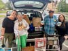 From left to right: Chestnut Knoll Director of Marketing Julie Krasley, resident Gail, Chestnut Knoll’s Mayor and resident Ernie, and Marketing Associate Kelly Clark.