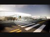 A rendering of the new Goldrich Cultural Center, set to open in Pan Pacific Park June 14.