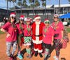 Photos with Santa and team costumes are all part of the fun. 