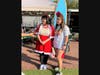 Dr. Gina Schell, Arthritis Foundation Tampa Board Chair and daughter Sophia being interviewed at Jingle Bell Run.
