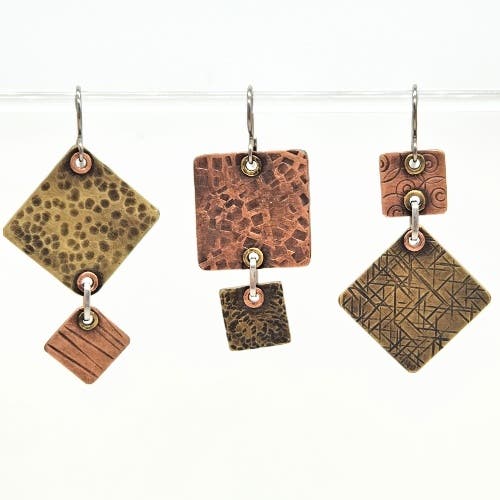 Cold Connections: Riveted Dangle Earrings