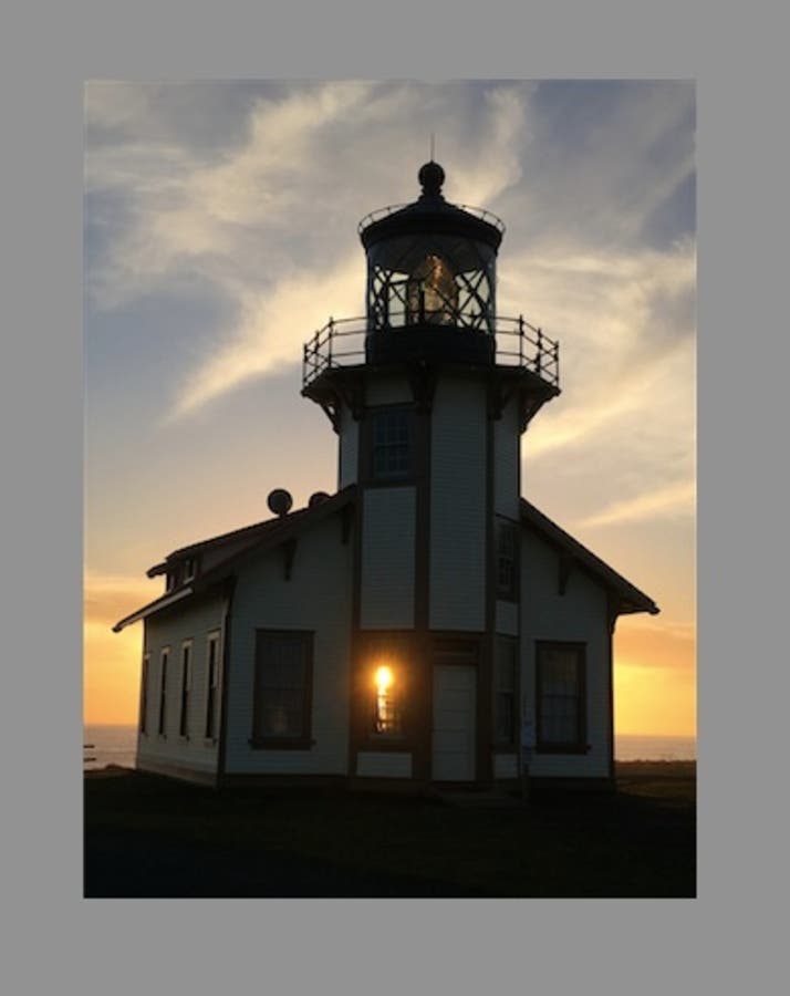 Lovely lighthouse in Mendocino County.