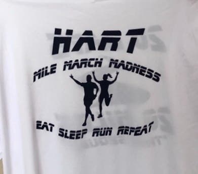 Fifth annual “March Mile Madeness” at Hart Middle School.