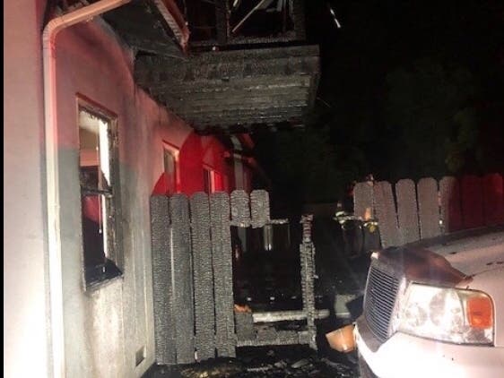 LPFD fire officials said the smoke was visible from the back of the residence.