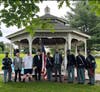 The group photo included the members of the 54th Massachusetts Volunteer Infantry Company A and from L-R Richard Campagna from the Olde Colony Civil War Round Table, Myself, Joe Rich and Reggie Joseph.