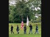 54th Reginent Volunteer Infantry Company A marching out the colors for their color guard presentation. 
