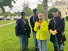 Daniel Wiener and members of the 54th Regiment. 