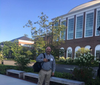 Middletown High School North social studies teacher, Jon Scala at Harvard Business School, where he was accepted to take part in special workshop to excite students in the study of civics.