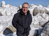 Sonny Cohen monitoring winter birds at Rosewood Beach, Highland Park