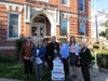 Cheryl Basztura, Linda Papp; Julianne Burdo, Office Manager, Mea Albert, Director of Communications & Outreach, Homes for the Brave; Linda Tidrick, Adrienne Such, Mary Rozsa members of SRH-MS Chapter, NSDAR