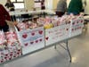 Boxes for distribution to veterans at Lord Chamberlain in Stratford and VA Hospital in West Haven
