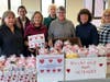 SRH-MS Chapter Members (in front) Linda Papp, Linda Tidrick, Cheryl Basztura, Jeaneen Buchanan, Deb Heim. (in back) Adrienne Such and Claudia Farkas at Valentines for Vets Workshop