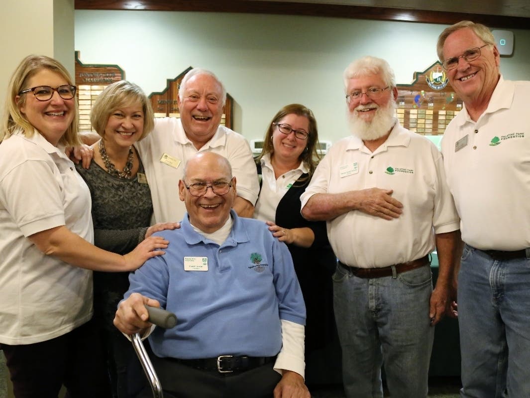 Palatine Park Foundation Board members gather for a photo at their 2018 Causal Cocktails event.