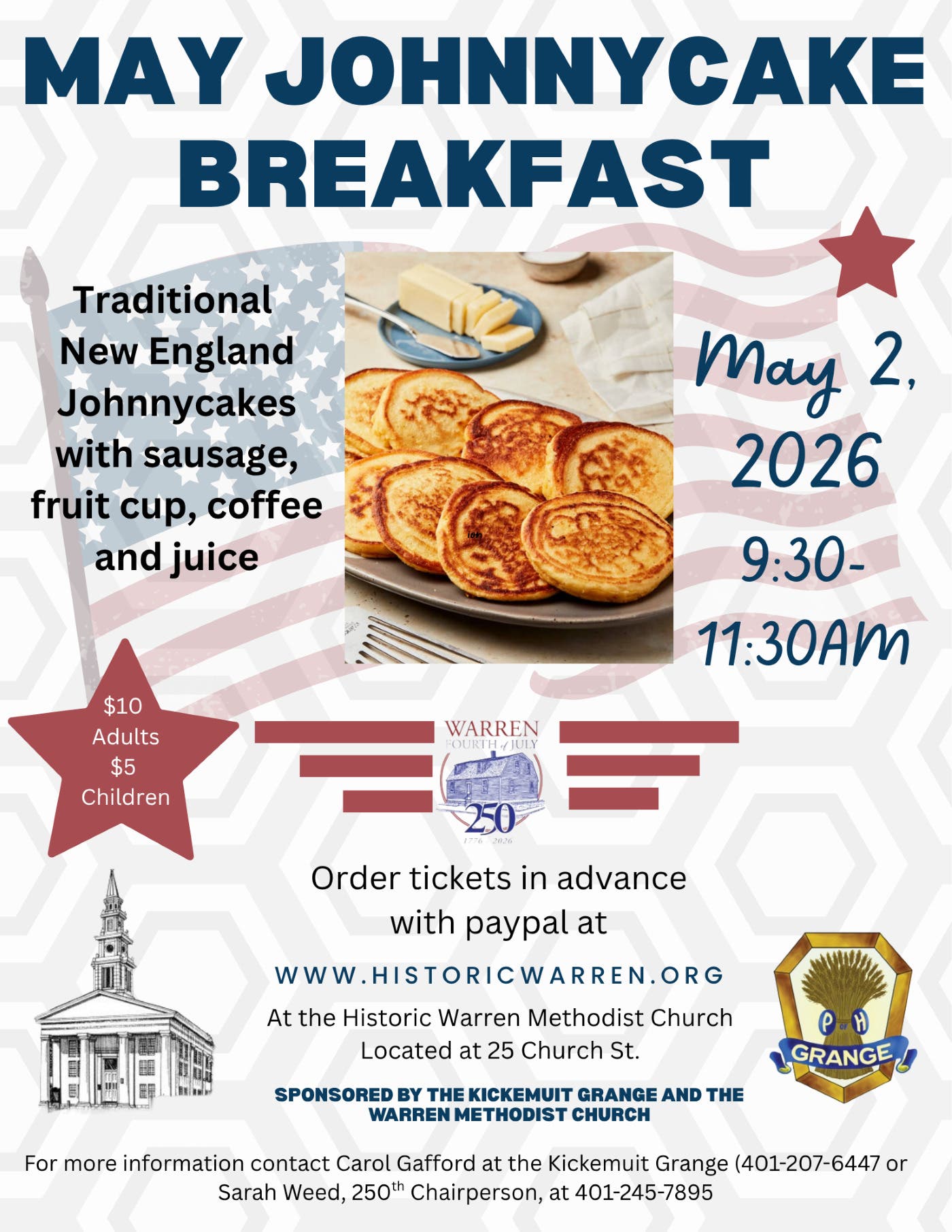 May Johnnycake Breakfast