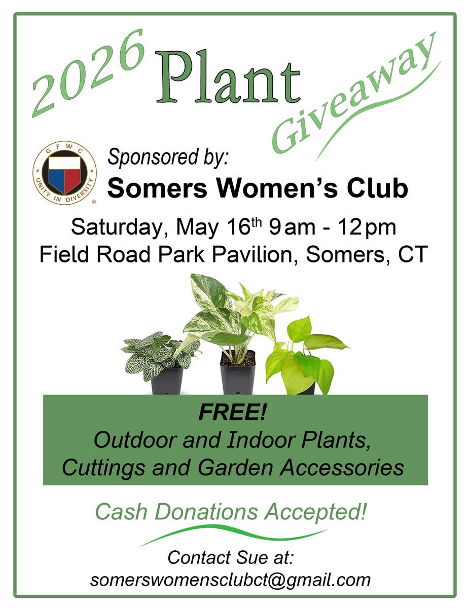 Somers Women’s Club Plant Giveaway 