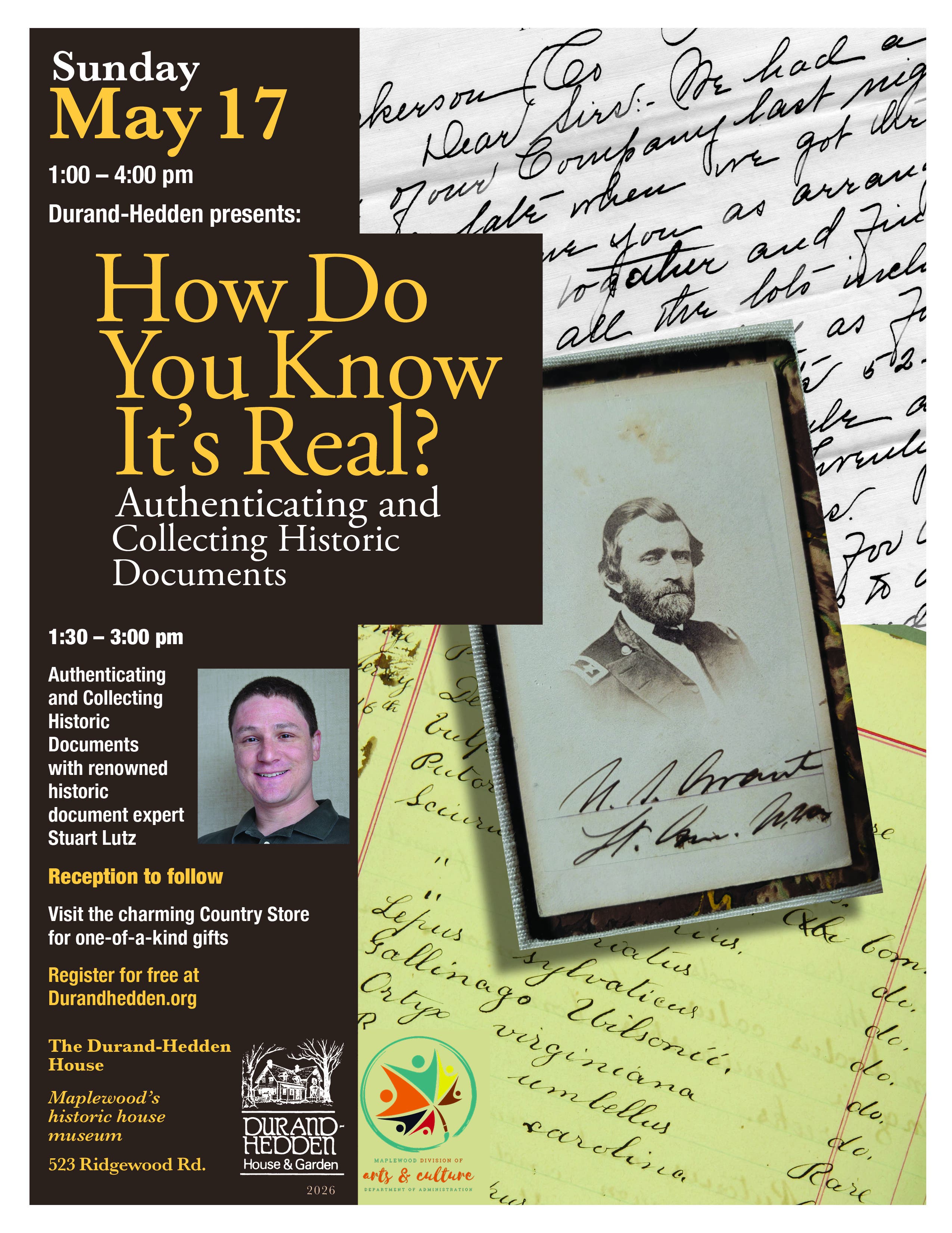 "How do you know it's real?" A talk with document expert Stuart Lutz