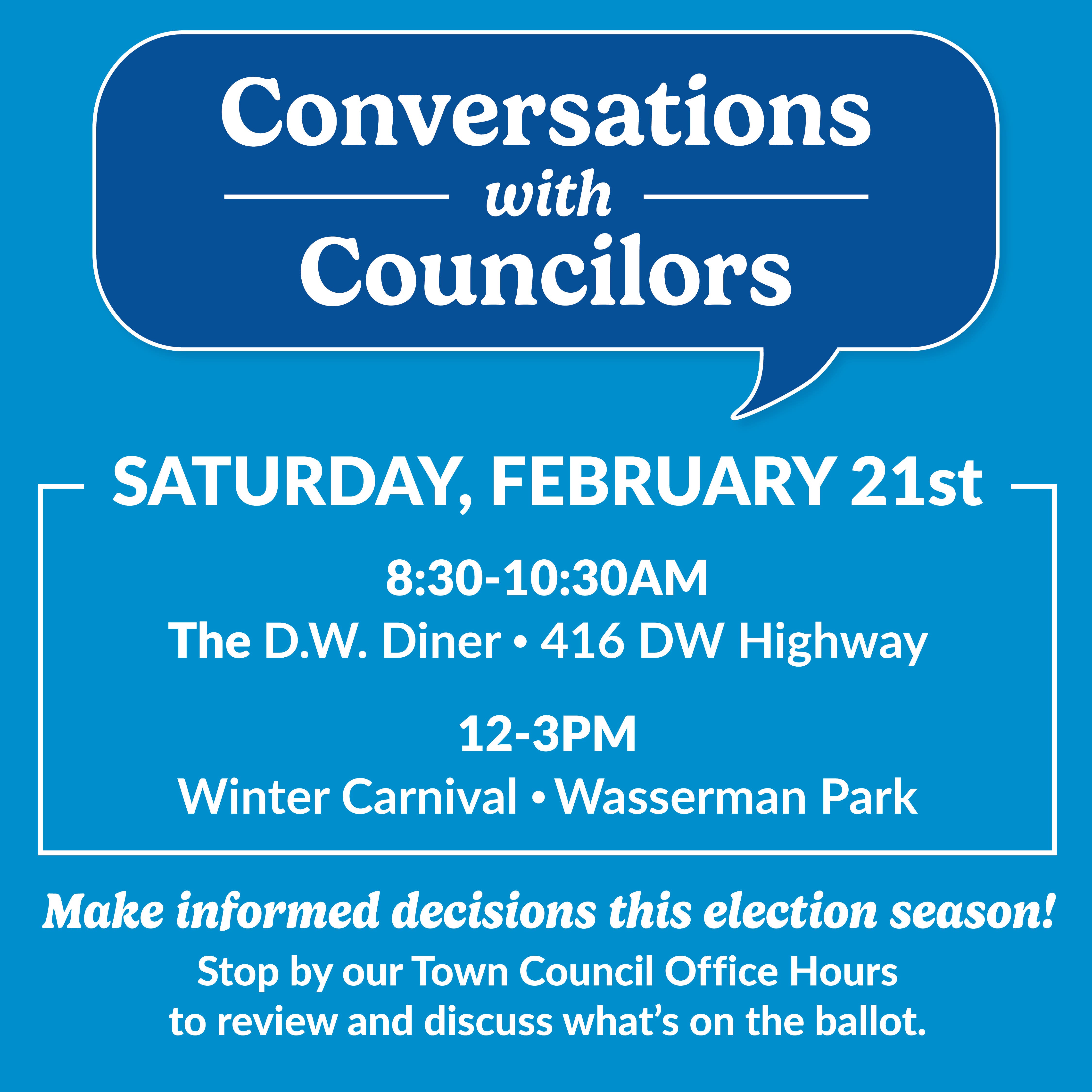 Conversations with Councilors - Winter Carnival