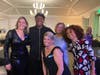 Celebrating the success of TWC's event are: Amiee Turner, Executive Director of TWC; Javier Colon, winner of The Voice; Christine Donahue Brown, a Board Member of TWC; Kelly Maffei, TWC co-founder and Honoree; and Syndee Winters of Lion King & Hamilton.