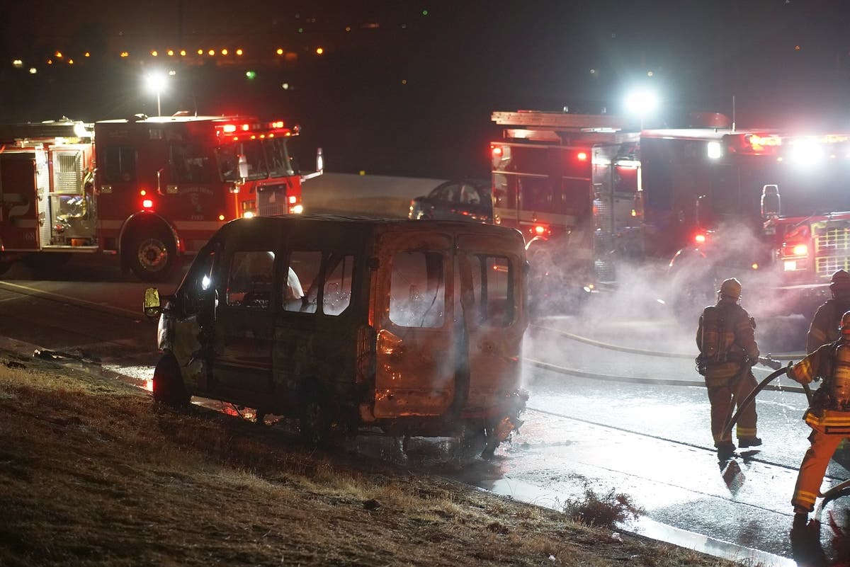 Crash Wreckage Catches Fire On I-15 | Murrieta, CA Patch